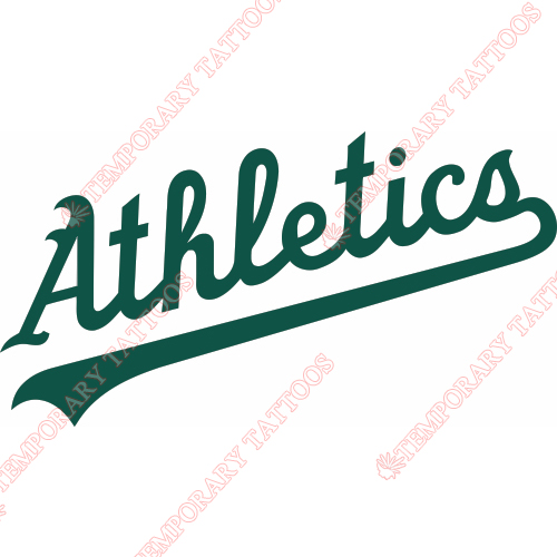 Oakland Athletics Customize Temporary Tattoos Stickers NO.1791